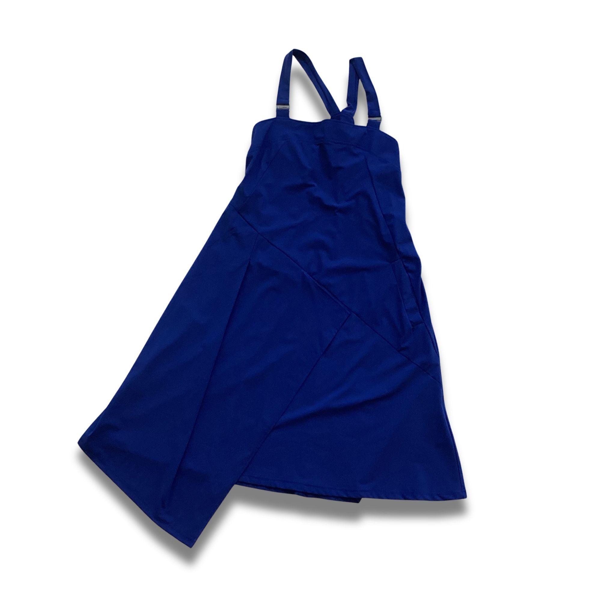 Other A.Marsi Blue Asymmetrical Dress With Adjustable Straps & Poc Size L / US 10 / IT 46 - 2 Thumbnail