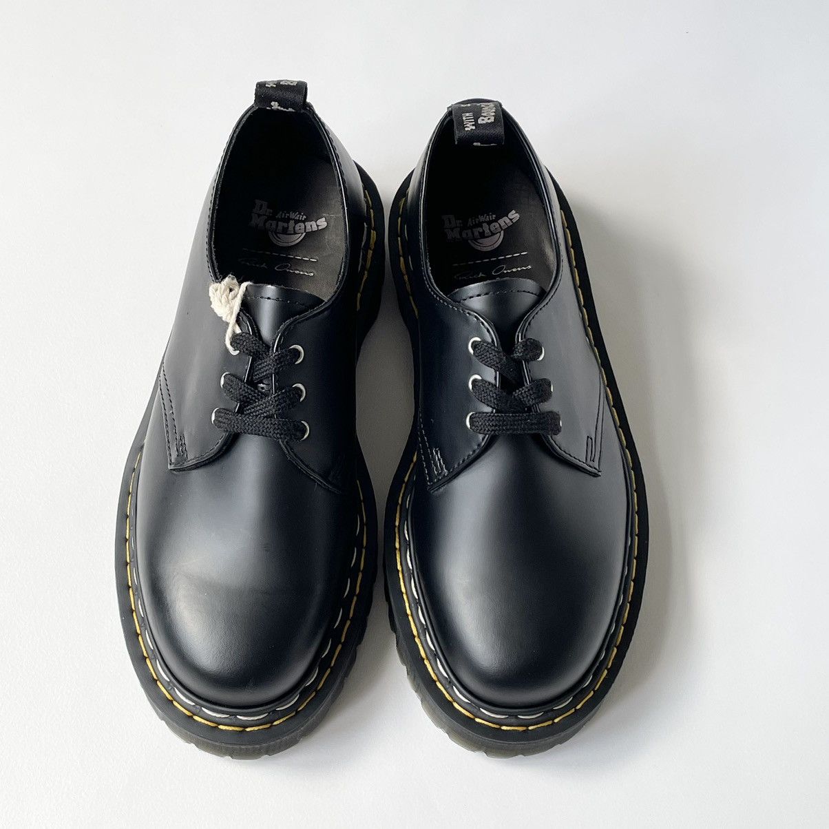 Dr. Martens × Rick Owens ‘Bex 1461’ Black Leather Shoes Size US 8 / IT 38 - 7 Thumbnail