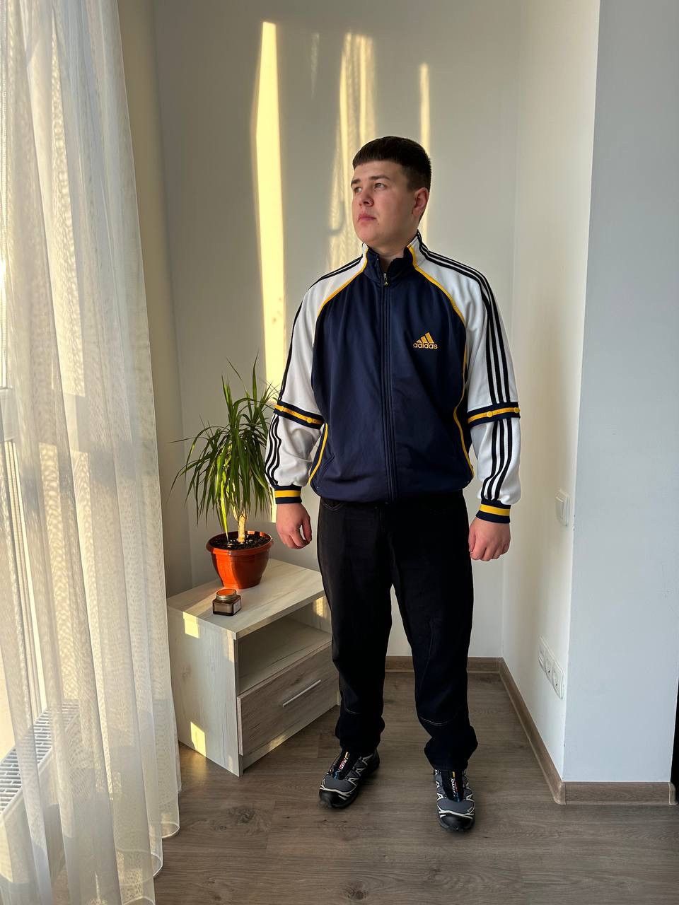 Adidas × Vintage Vintage Adidas Transforms Sportswear Full Zip Hoodie Size US L / EU 52-54 / 3 - 14 Thumbnail
