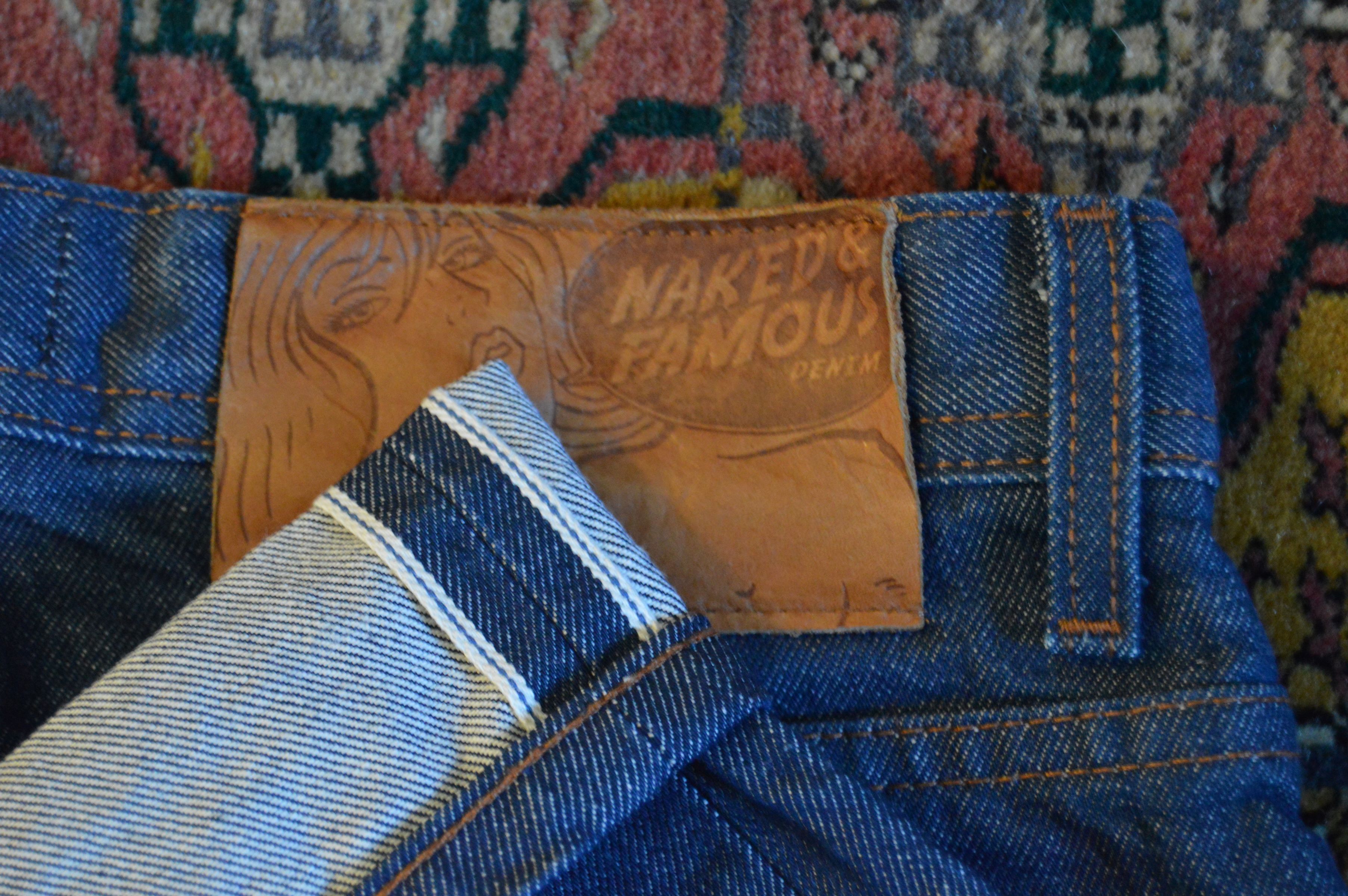 Naked & Famous Naked & Famous Weird Guy Natural Indigo Selvedge Size US 30 / EU 46 - 3 Thumbnail