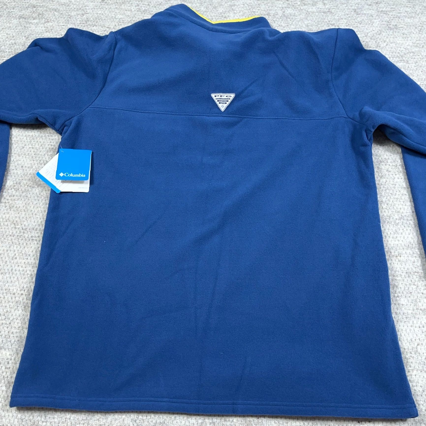 Vintage Columbia Sweater Men 2XL Fleece Pullover Blue Solid Logo Harborside Embroidered Casual Modern Outdoor Golf Vintage: No Size US XXL / EU 58 / 5 - 7 Thumbnail