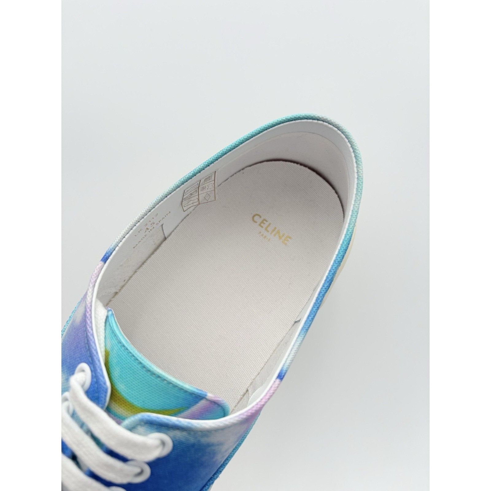 Celine Celine Canvas Print Low Sneaker ' Tie Dye ' | NEW! Size US 12 / EU 45 - 6 Thumbnail