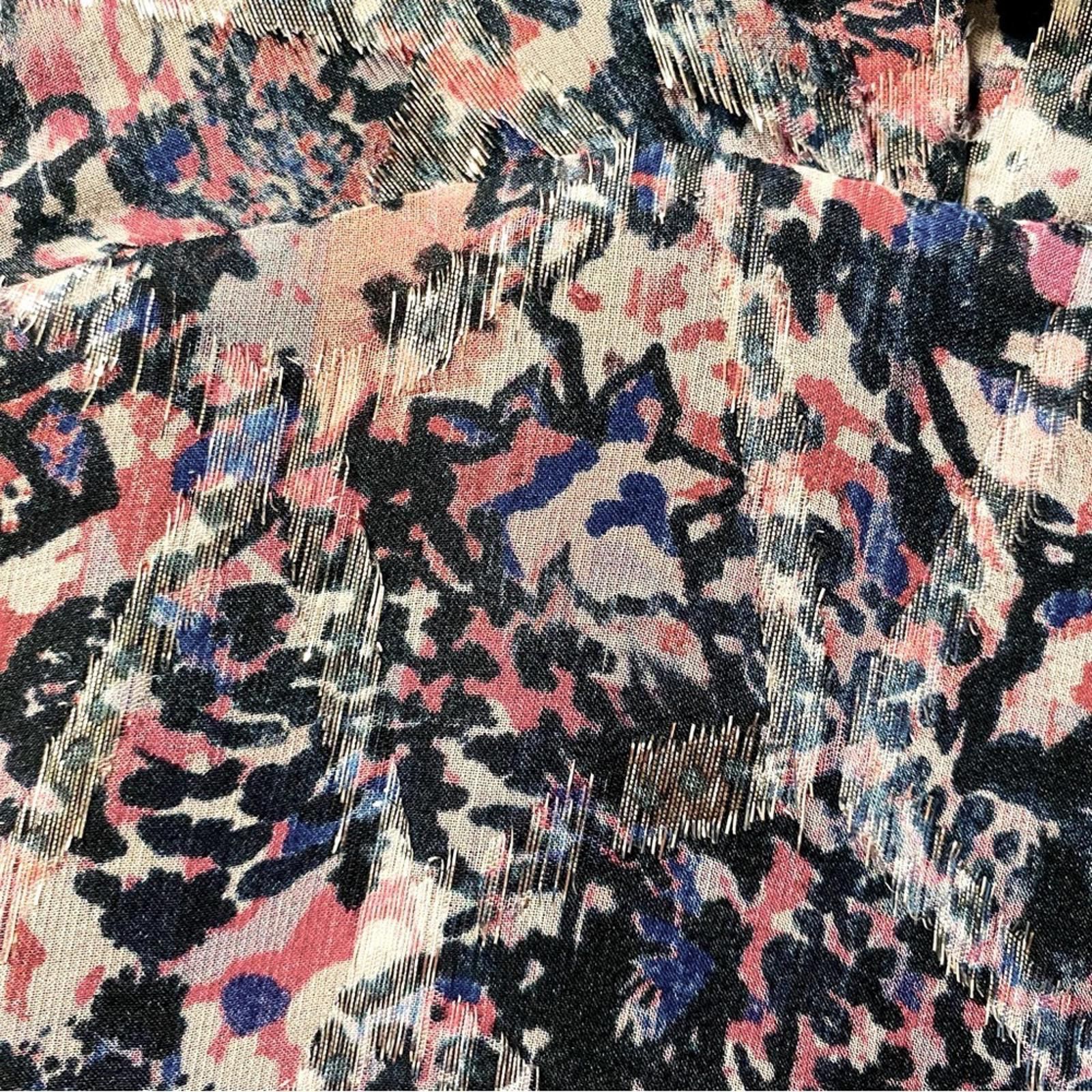 Iro IRO Draped Abstract Print Mini Dress Parisian Chic Size XS / US 0-2 / IT 36-38 - 6 Thumbnail