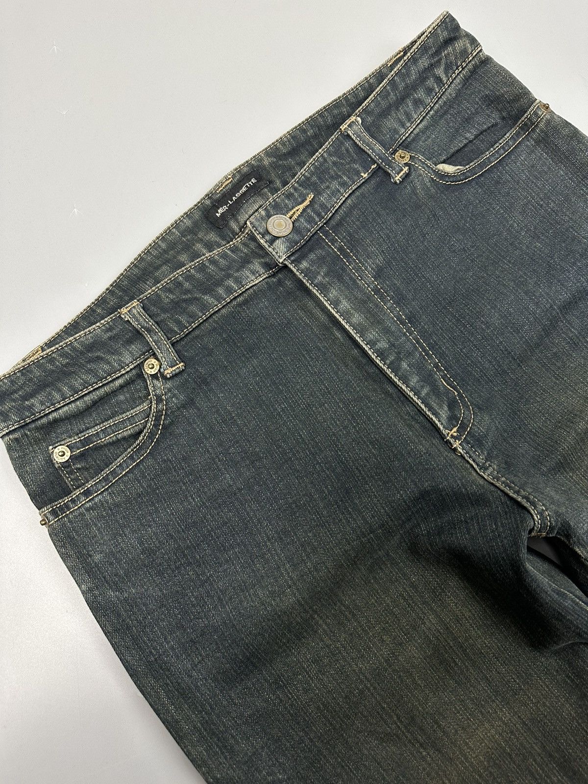 If Six Was Nine Vintage Mer-Lassette Cowboy Flared Denim Size US 31 - 9 Thumbnail