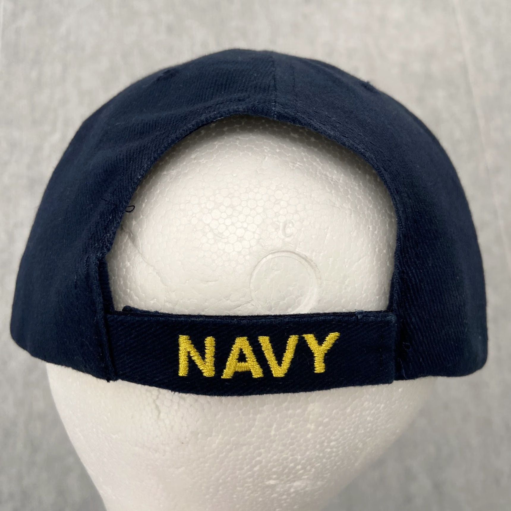 Vintage VINTAGE US Navy Hat Adult Blue Strap Back Cap USS Carl Vinson CVN-70 Eagle Crest Mens Baseball Cap One Size Blue Eagle Crest Mens US Navy Hat Size ONE SIZE - 3 Thumbnail