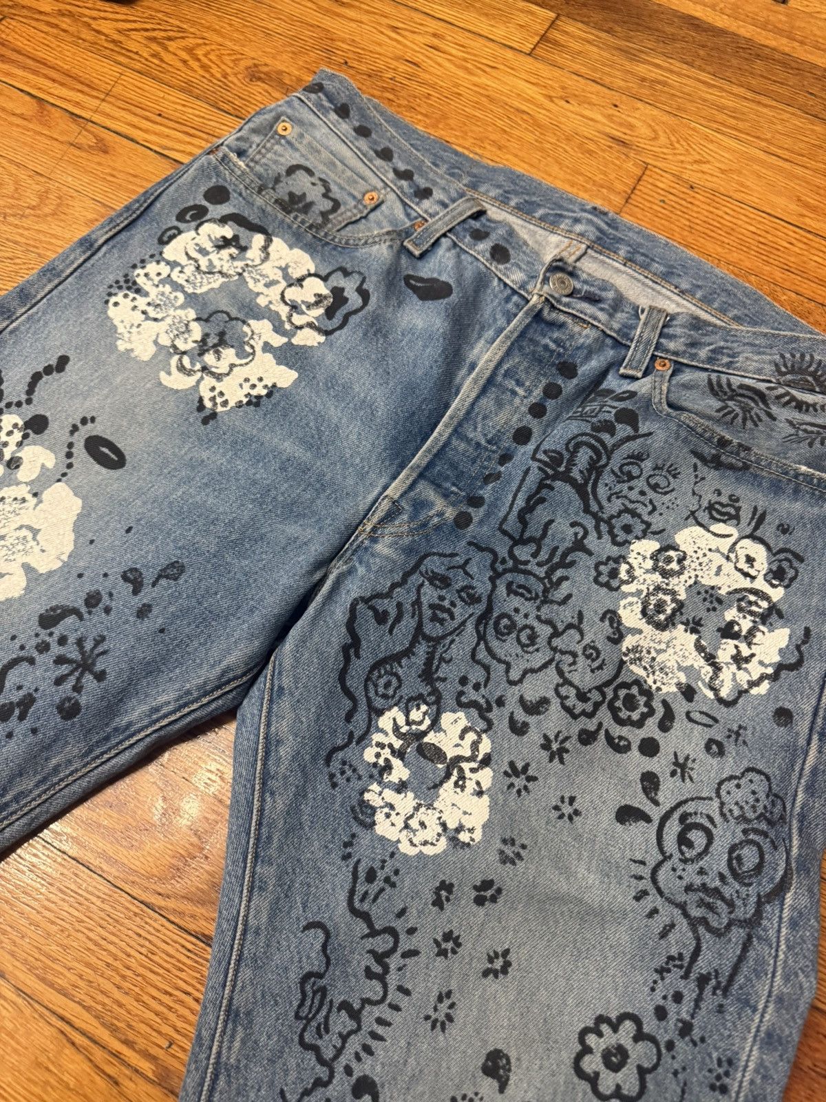 DENIM TEARS Denim Tears Irak Jeans Size 34/34 Size US 34 / EU 50 - 4 Thumbnail
