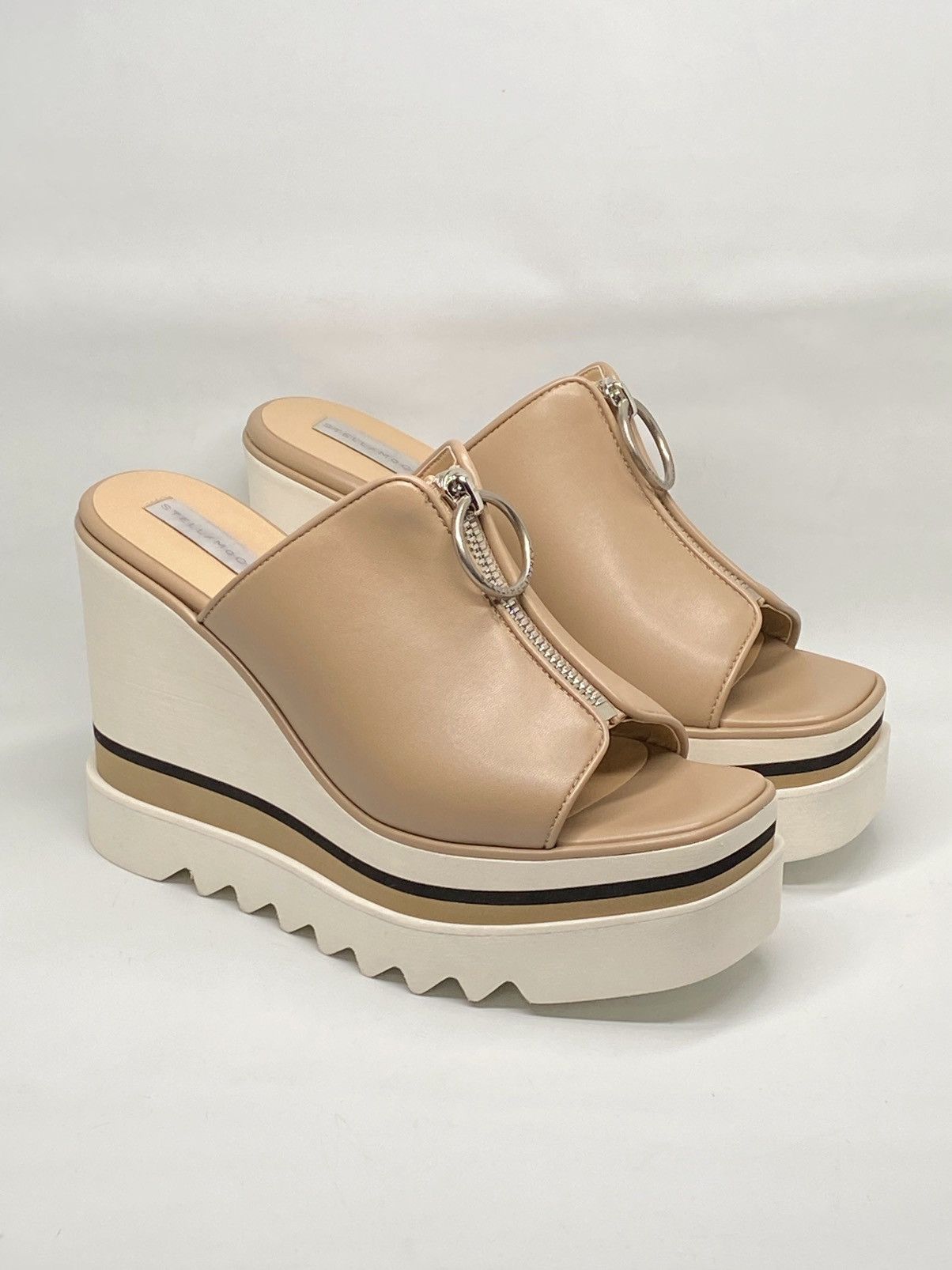 Stella McCartney Sneakelyse 120MM Wedge Mules size 40