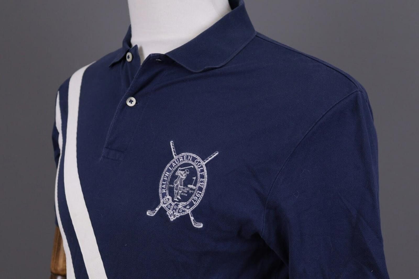 Polo Ralph Lauren Polo Ralph Lauren Golf Blue Striped Polo Shirt Size S Size US S / EU 44-46 / 1 - 8 Thumbnail