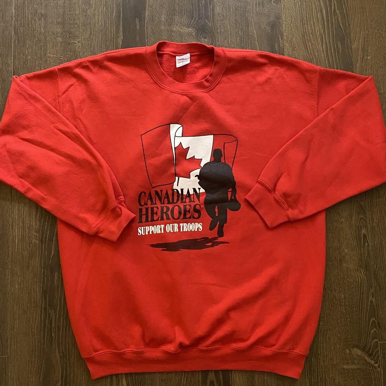 Gildan vintage canadian heros army crewneck Size US XL / EU 56 / 4 - 1 Thumbnail