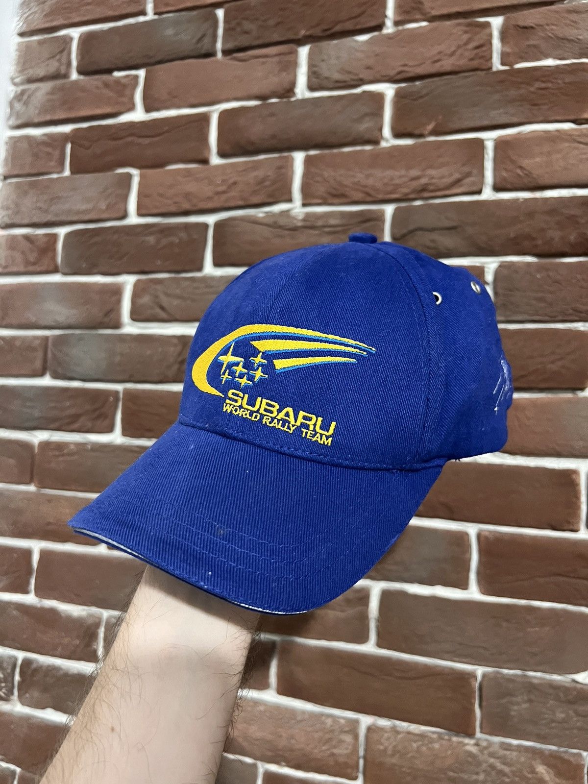 Vintage Rare Vintage Subaru Rally Team Racing Y2k Drip Hat Cap Motor Size ONE SIZE - 3 Thumbnail