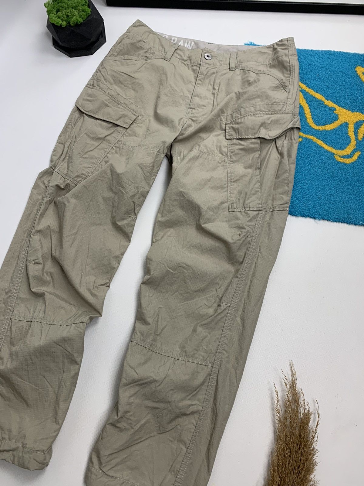 G-Star × Vintage Vintage G-Star RAW Y2K Baggy Cargo Pant Size US 32 / EU 48 - 7 Thumbnail