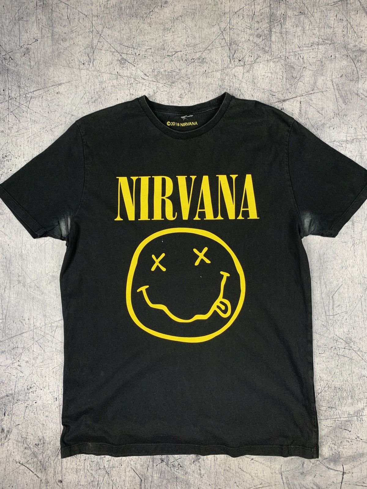 Nirvana Vintage Nirvana Smile Rock Band Tour Graphic Tee Size US M / EU 48-50 / 2 - 8 Thumbnail