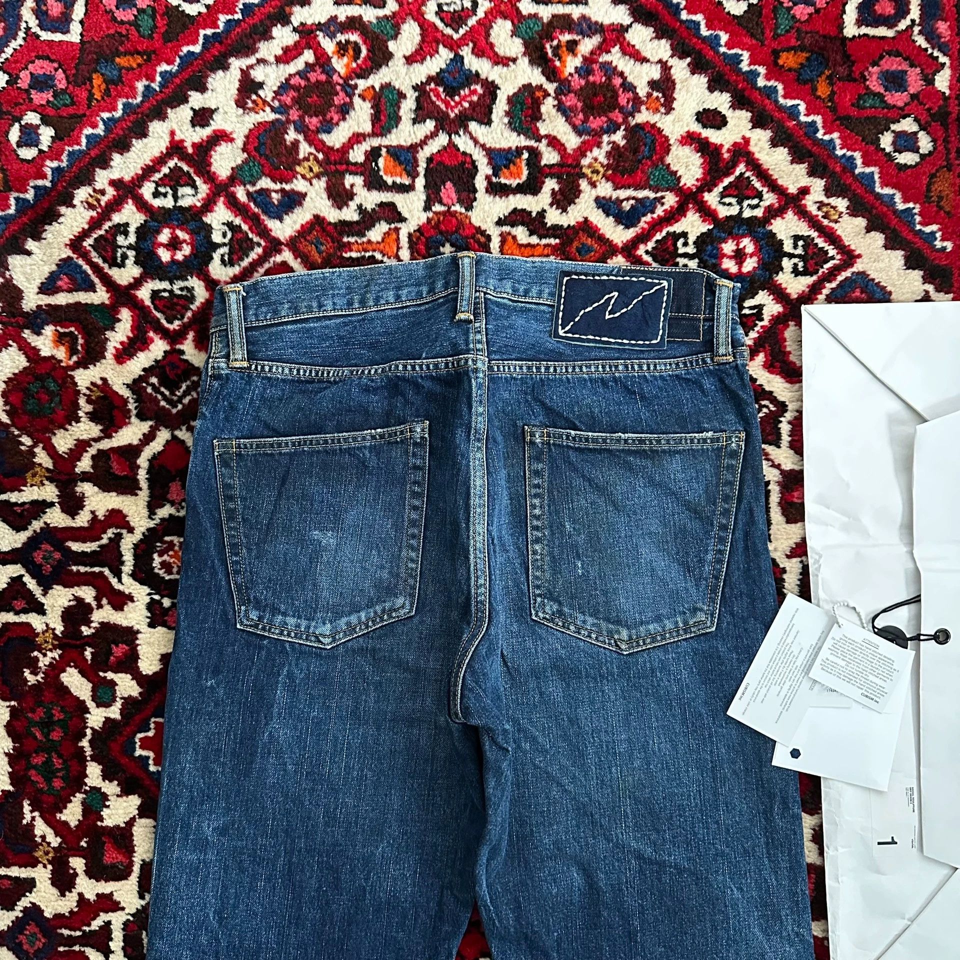 Visvim visvim 19aw DRY3 1 washed jeans oil distressed lightning tag Size US 31 - 5 Thumbnail