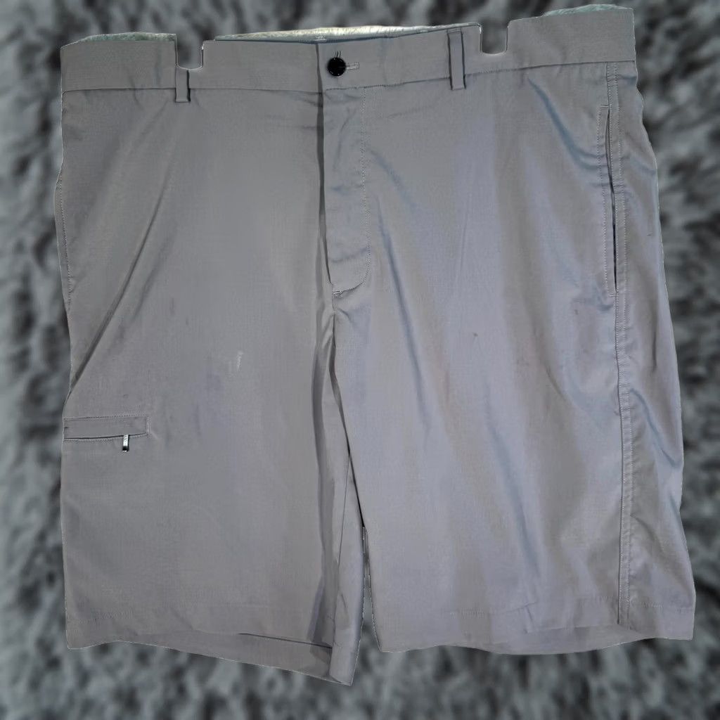 Vintage Greg Norman Mens Shorts 38 Gray Stretch Mid-Rise Flat Front Classic Size US 38 / EU 54 - 1 Thumbnail