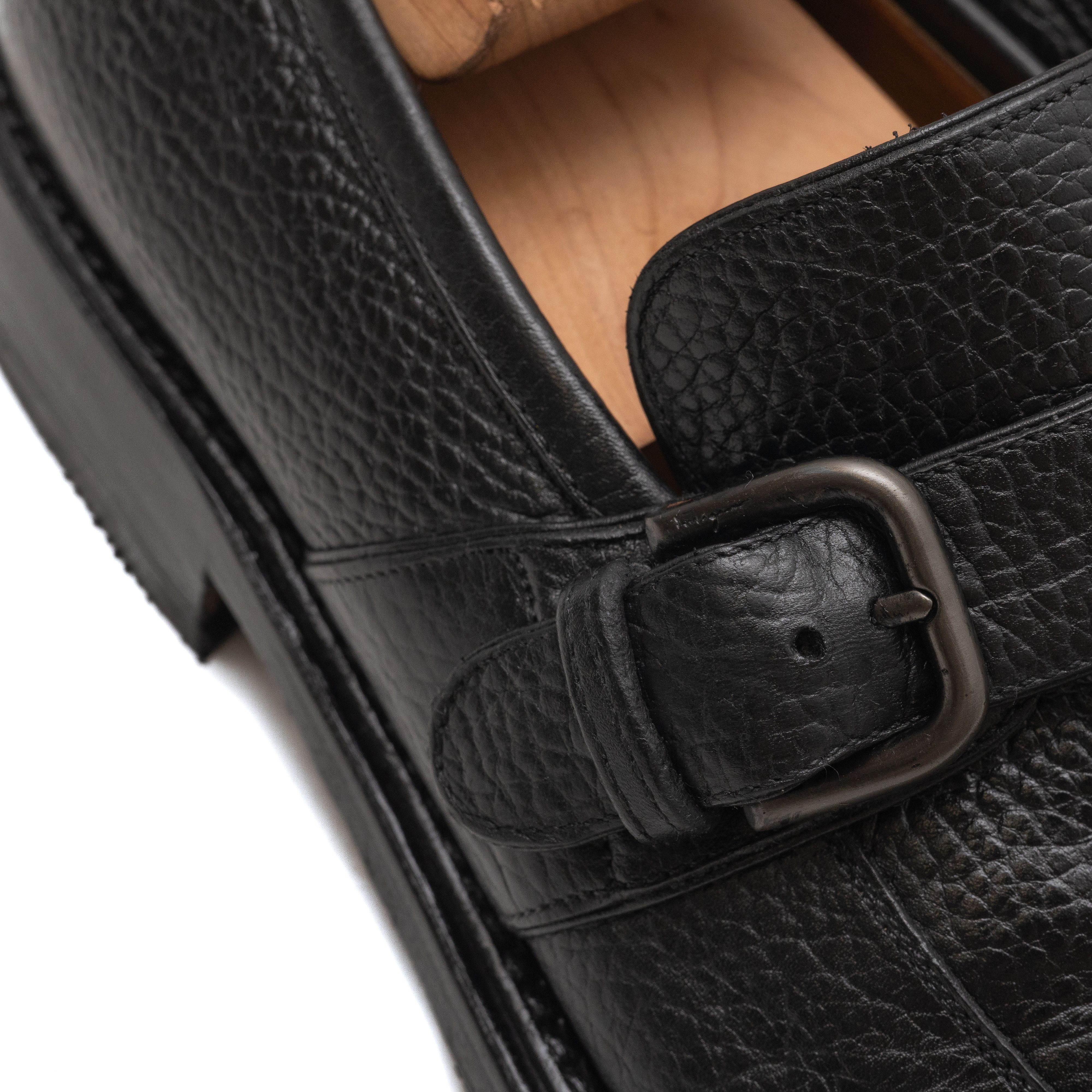 Salvatore Ferragamo SALVATORE FERRAGAMO Vintage Grained Leather Monks Size US 8.5 / EU 41-42 - 5 Thumbnail