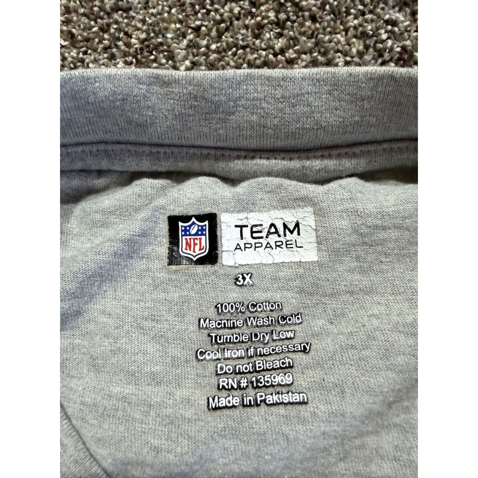 NFL NFL Mens Shirt Denver Broncos Gray Long Sleeve Tee Shirt 3XL Size US XXL / EU 58 / 5 - 3 Thumbnail