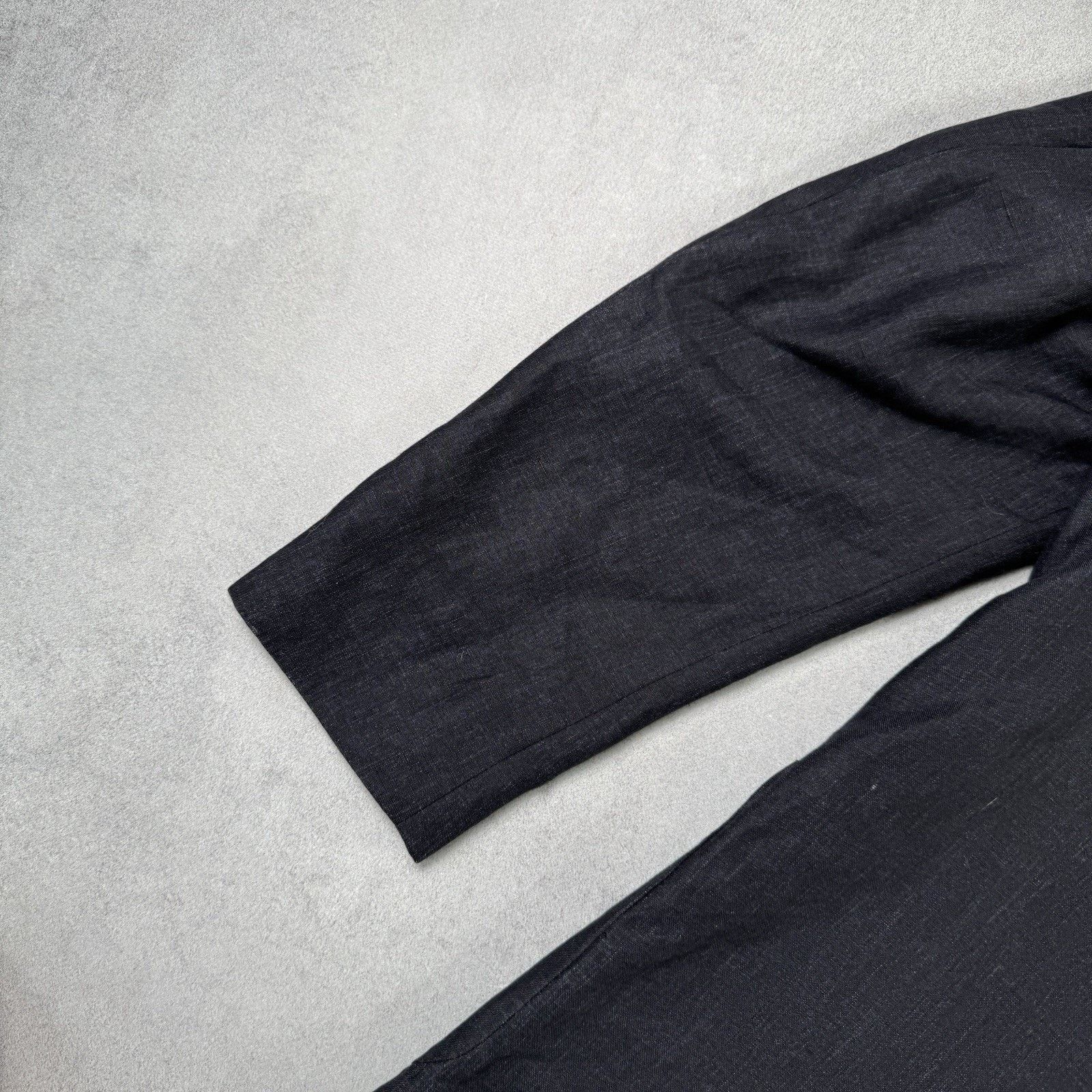 Burberry Burberry Men Linen Blazer Size 50 Black Size 40R - 16 Thumbnail