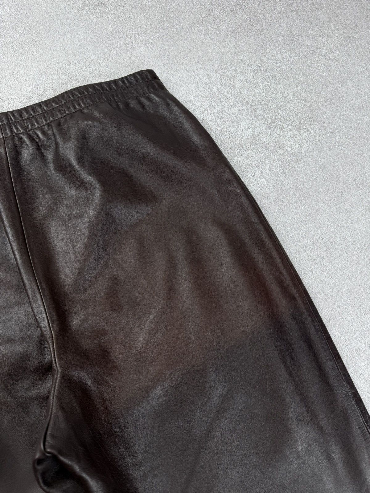 Japanese Brand Oska Brown Leather Trousers Pants Japan Style Size 3 Size 30" / US 8 / IT 44 - 13 Thumbnail