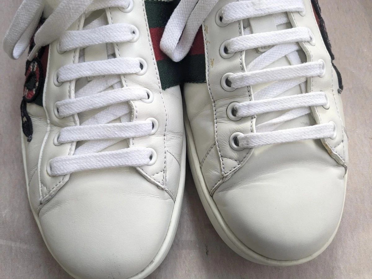 Gucci Gucci Ace Snake White 9 Leather Low Tops Size US 9 / EU 42 - 7 Thumbnail