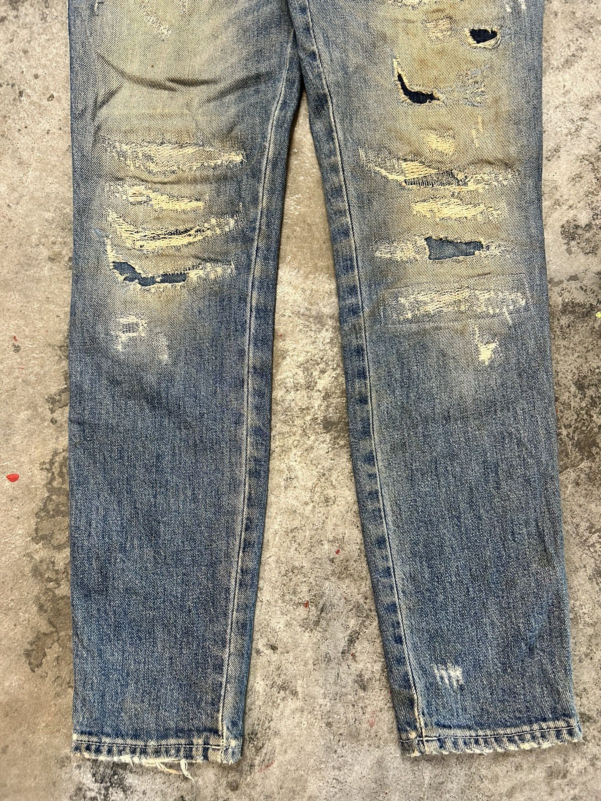 CLOSED × Marithe + Francois Girbaud Closed Ripped Jeans Blush Denim Size 28" / US 6 / IT 42 - 4 Thumbnail