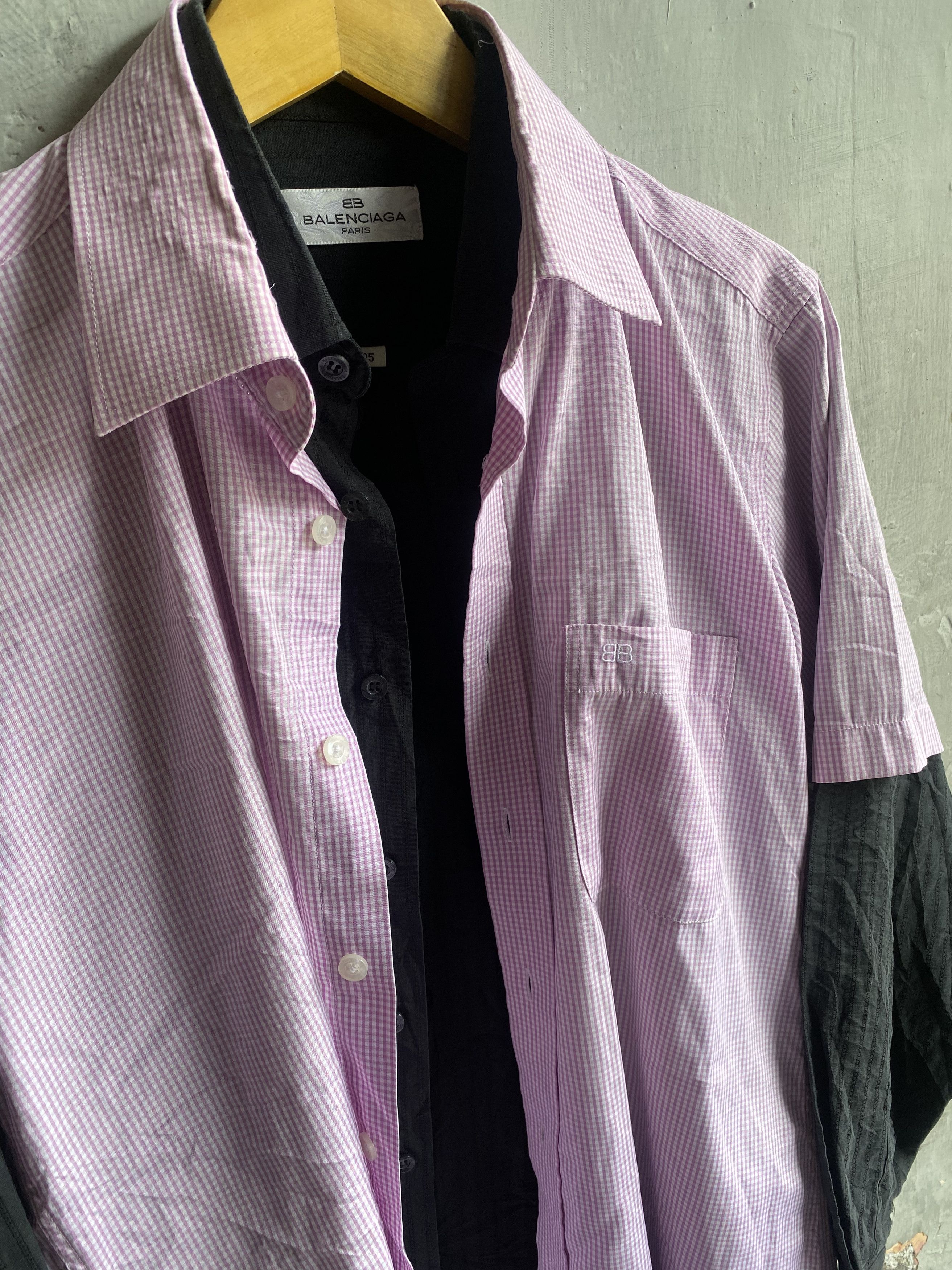 Balenciaga Balenciaga Hybrid Double Layer Shirt Size US M / EU 48-50 / 2 - 10 Thumbnail