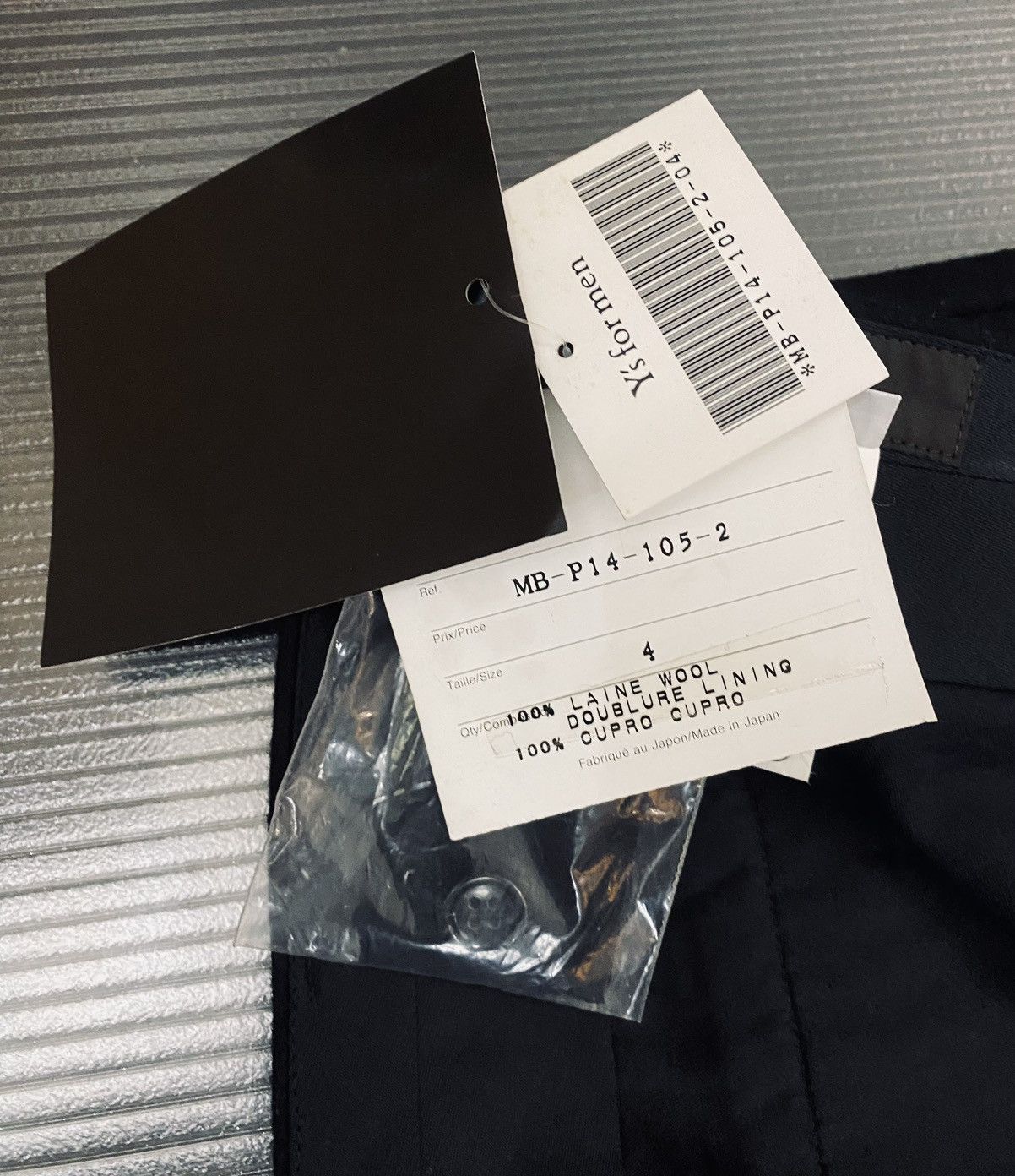 Y's for Men Y’s 🇯🇵 for men Yohji Yamamoto Nero felt wool slacks 4 NWT Size US 38 / EU 54 - 11 Thumbnail