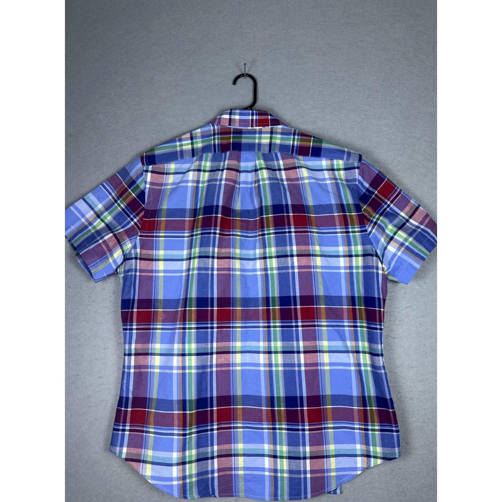 Ralph Lauren Ralph Lauren Shirt Mens XL Multicolor Plaid Slim Fit Short Sleeve Button-Up Polo Embroidered Size US XL / EU 56 / 4 - 6 Thumbnail