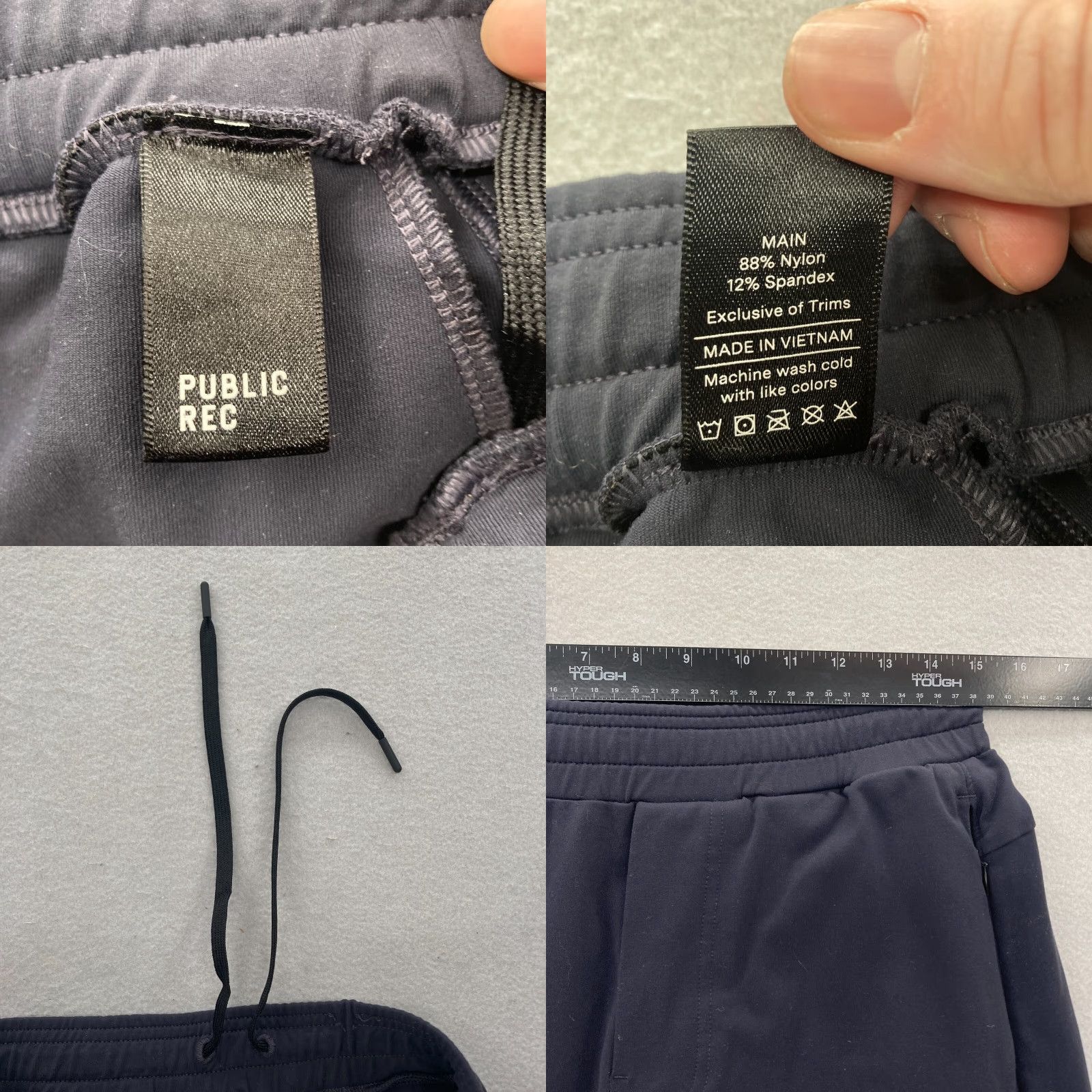 Vintage Public Rec Pants Mens 30x32 Slim Straight Leg Blue Stretch Drawstring Pants Size US 30 / EU 46 - 8 Thumbnail