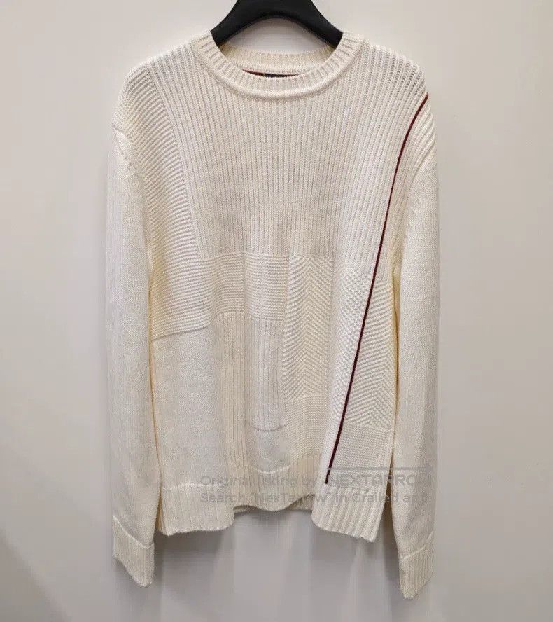 Loro Piana Loro Piana Men's Beige Striped Knitted Sweater Size US M / EU 48-50 / 2 - 5 Thumbnail