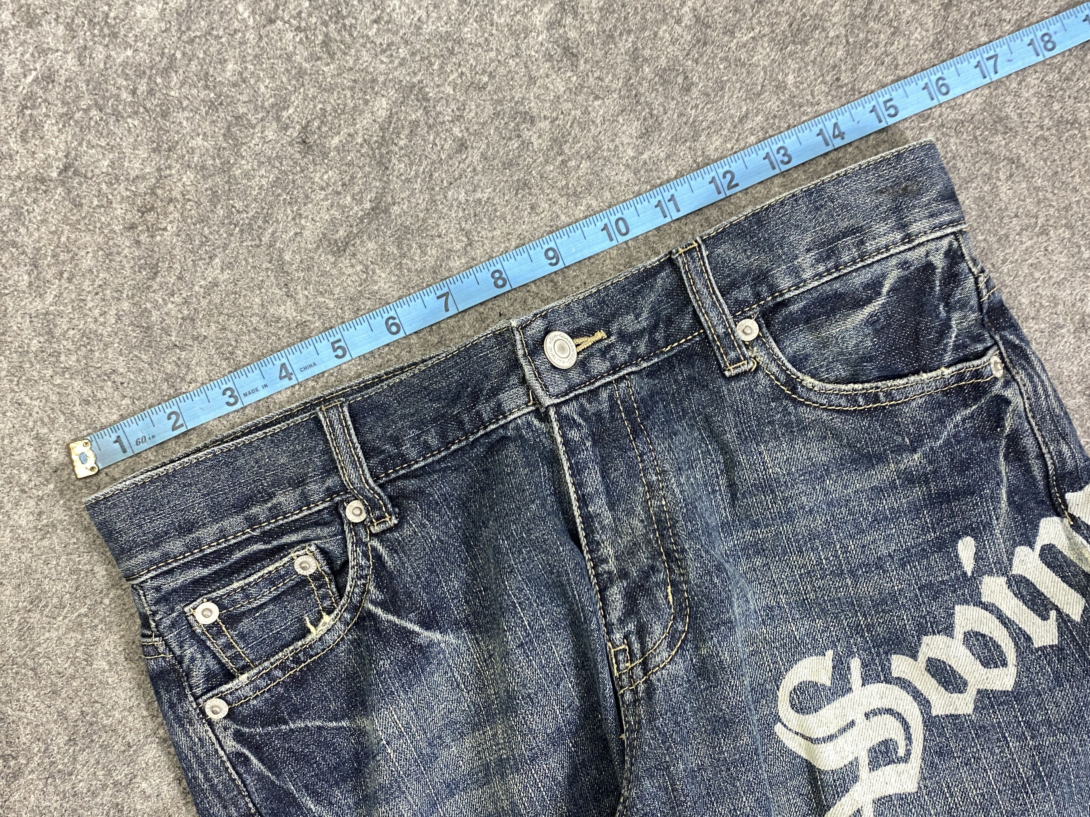 If Six Was Nine Ripped Blue Vintage Oririn Jeans 31x30 - JN3253 Size US 31 - 5 Thumbnail