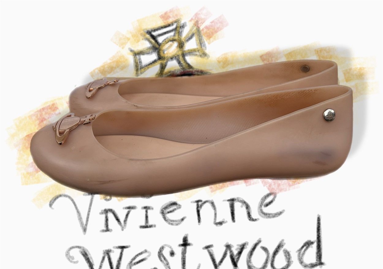Vivienne Westwood Vivienne Westwood x Melissa Anglomania Nude Ballet Flats Size US 7 / IT 37 - 2 Thumbnail