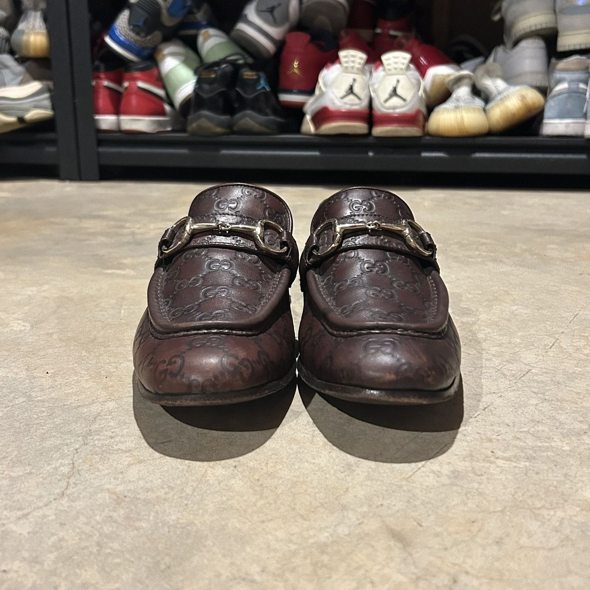 Designer × Gucci Gucci by Tom Ford Embossed Monogram Horsebit Loafers US 9.5 Size US 9.5 / EU 42-43 - 5 Thumbnail