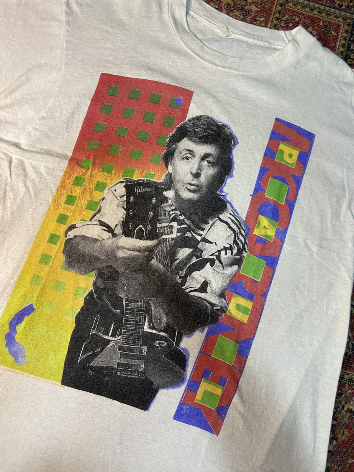 Band Tees × Vintage Vintage 80s Paul McCartney World Tour 89/90 Size US M / EU 48-50 / 2 - 2 Thumbnail