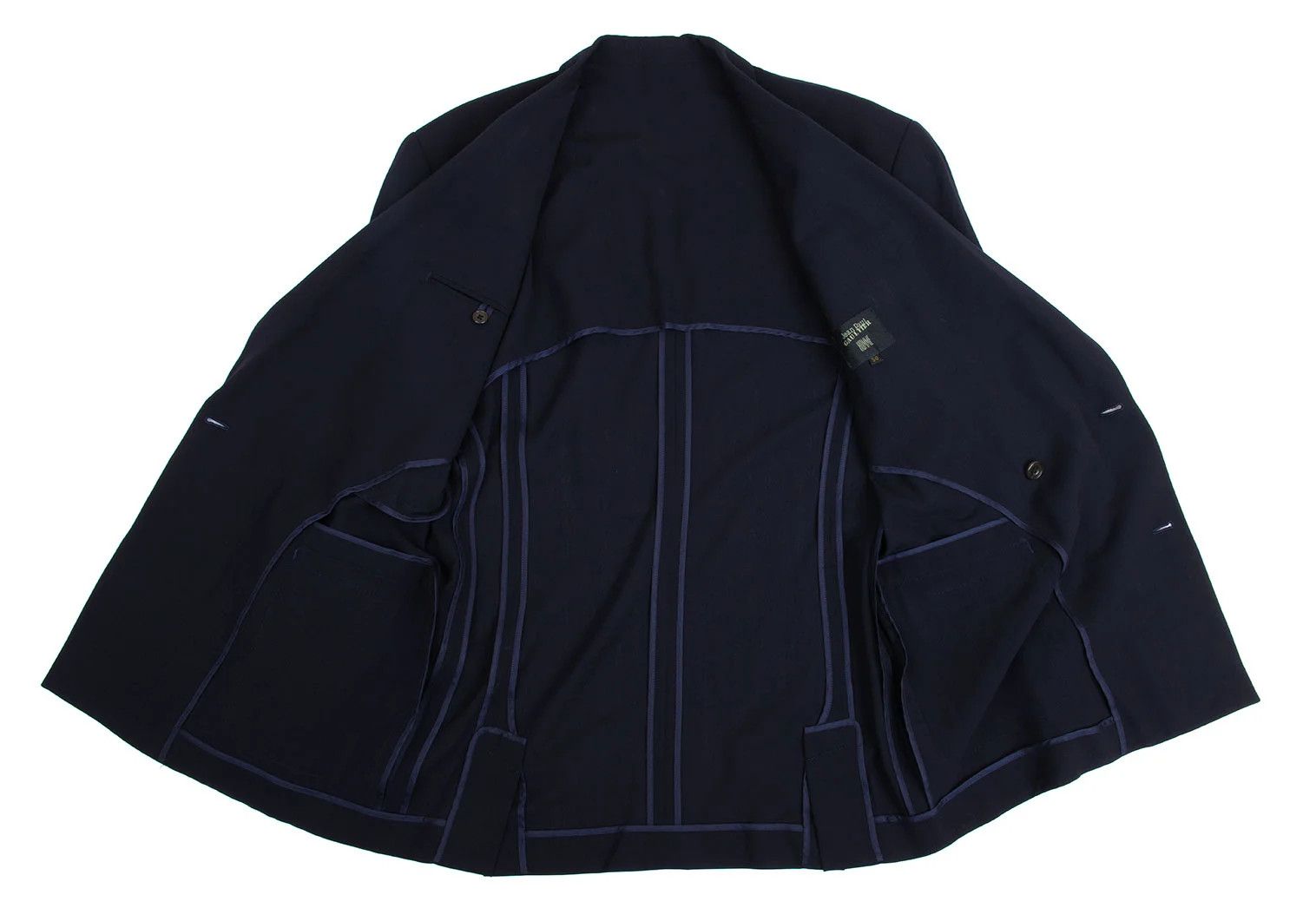 Jean Paul Gaultier Wool Double-Breasted Suit Set in Navy Size 50 Size US M / EU 48-50 / 2 - 6 Thumbnail