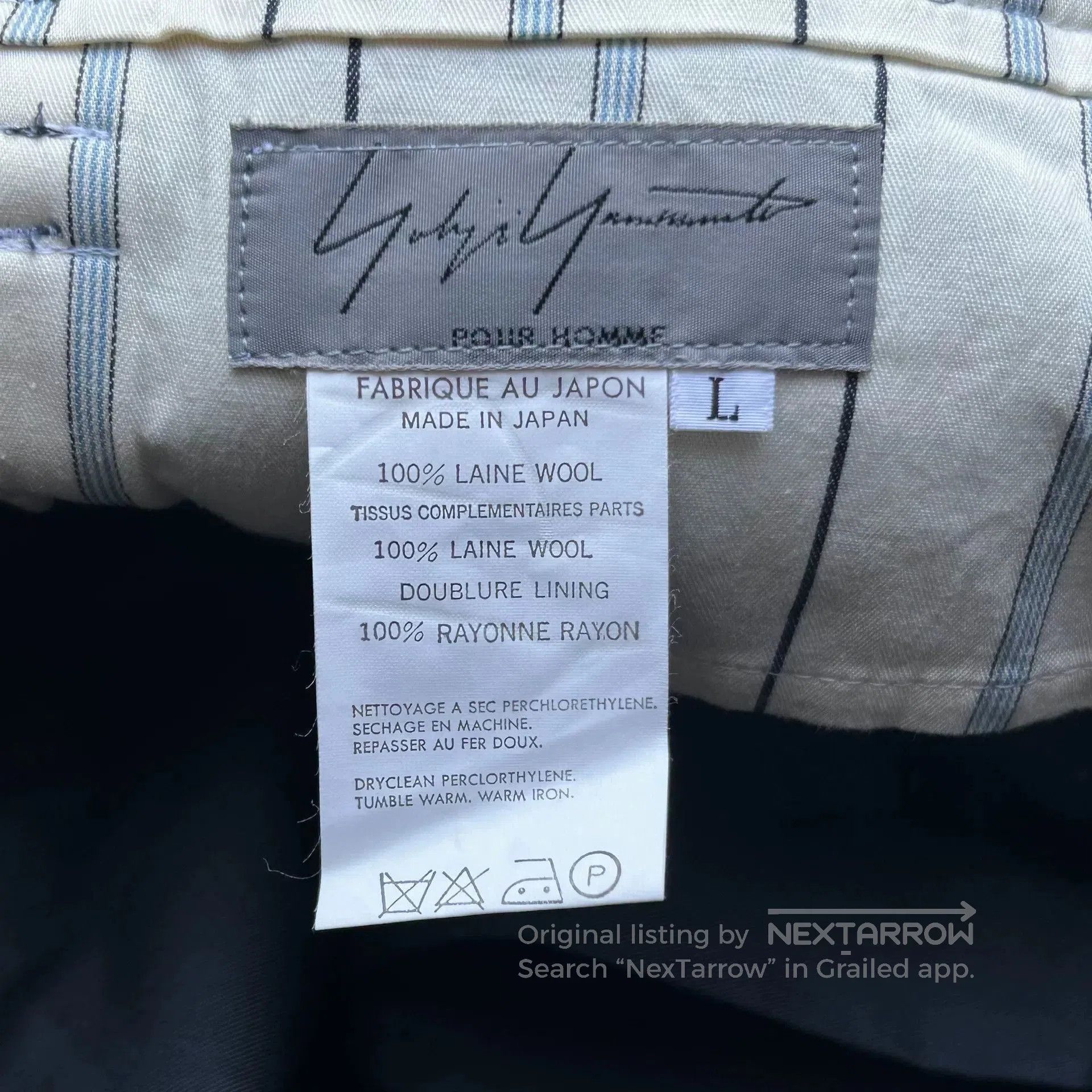 Yohji Yamamoto Yohji Yamamoto Blue and White Pants. Size US 42 / EU 58 - 8 Thumbnail