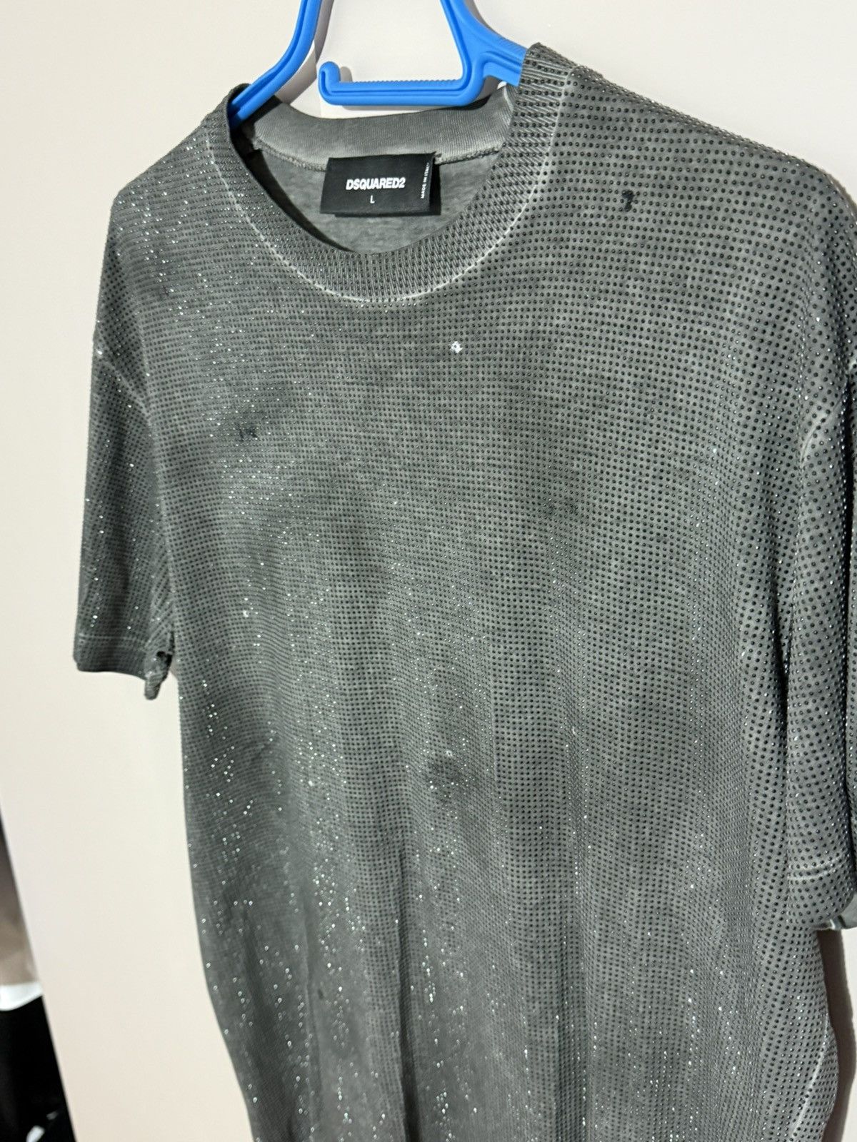 Dsquared2 dsquared crystal embellished t shirt size large Size US L / EU 52-54 / 3 - 2 Thumbnail