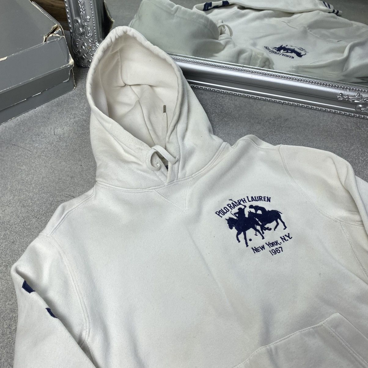 Polo Ralph Lauren Polo Ralph Lauren big pony hoodie White Size US S / EU 44-46 / 1 - 3 Thumbnail