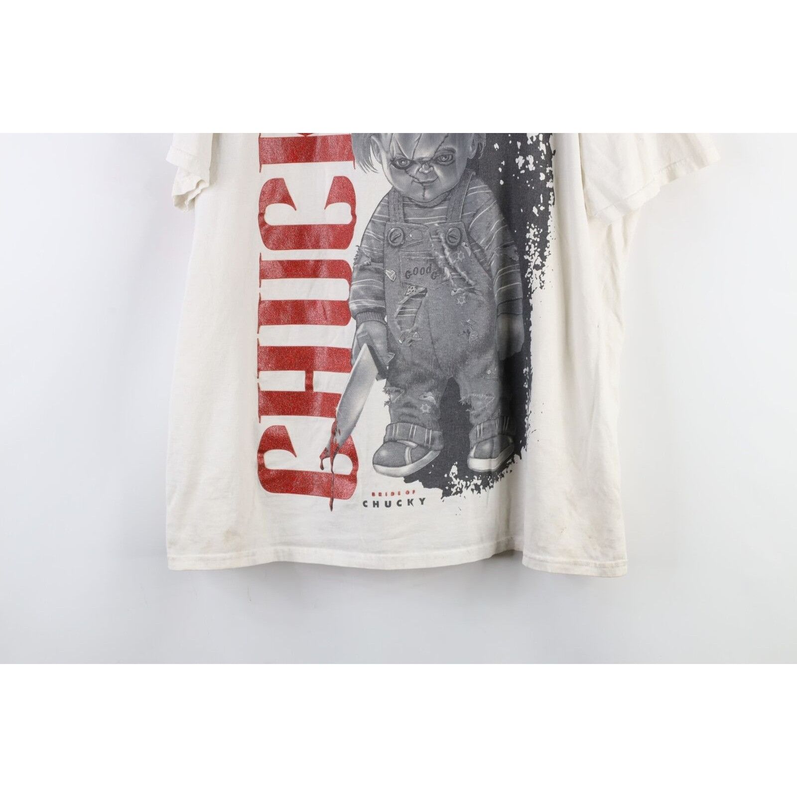Vintage Vintage 90s Distressed Bride of Chucky Movie T-Shirt Size US XL / EU 56 / 4 - 3 Thumbnail