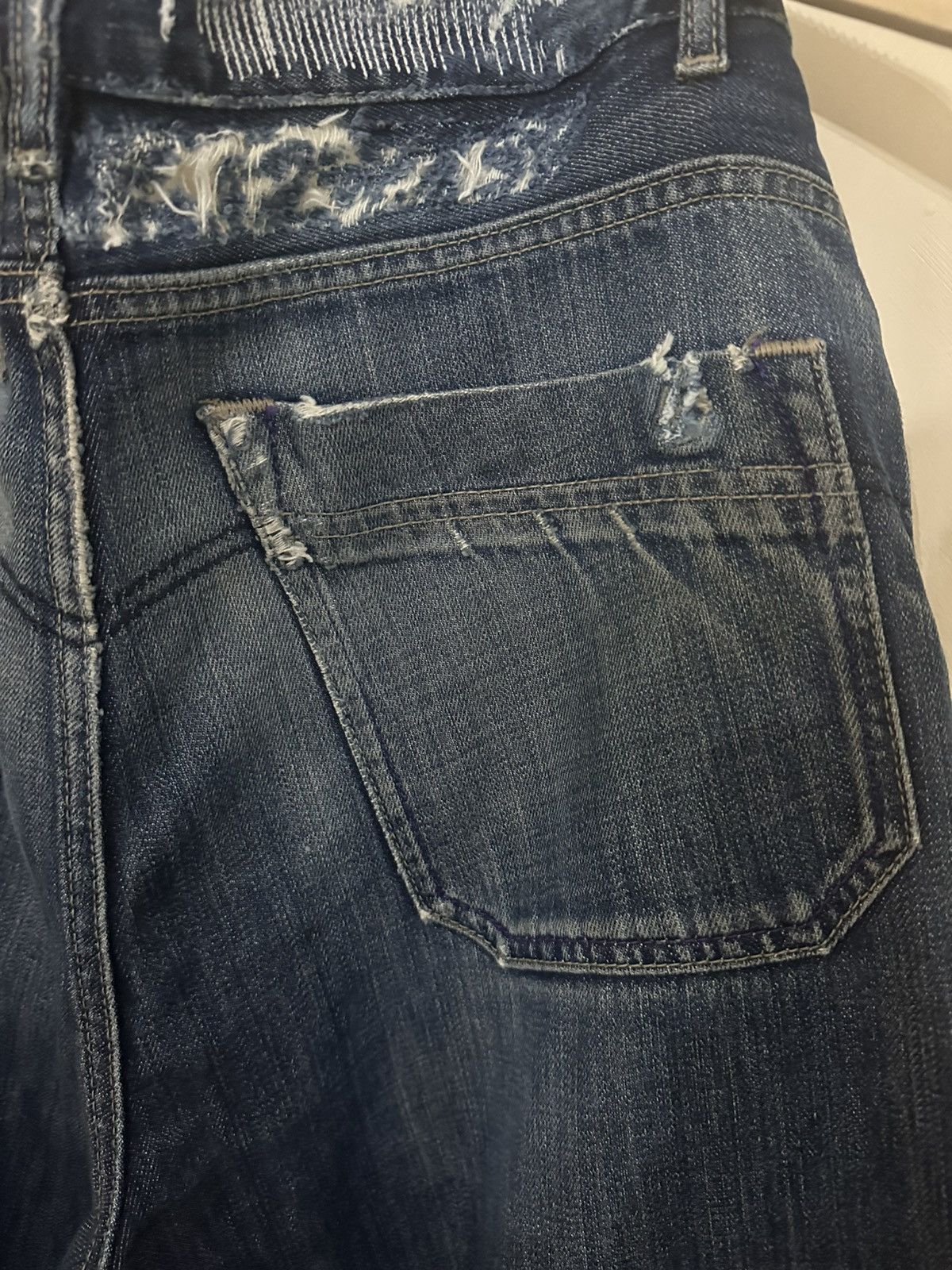 Ghetto Rodeo Ghetto Friends Vintage Volcom Custom Distressed Denim Size US 33 - 6 Thumbnail