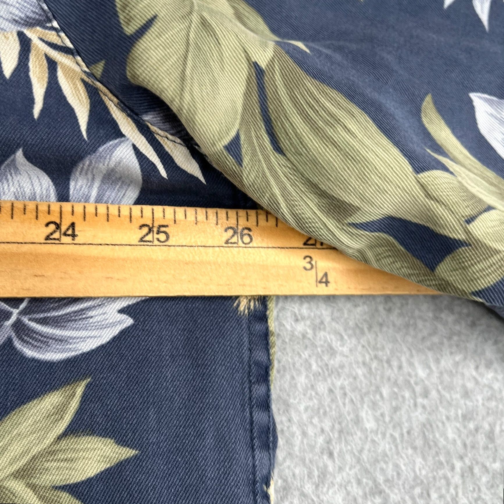 Vintage Caribbean Shirt XL Navy Hawaiian Silk Blend Button Up Short Sleeve Mens Size US XL / EU 56 / 4 - 7 Thumbnail