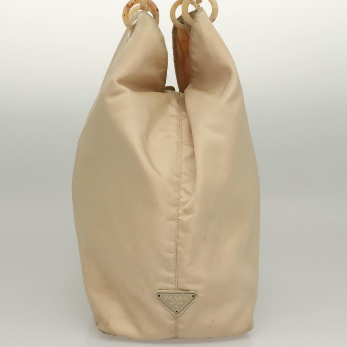 Prada PRADA Hand Bag Nylon Beige Silver Size ONE SIZE - 6 Thumbnail