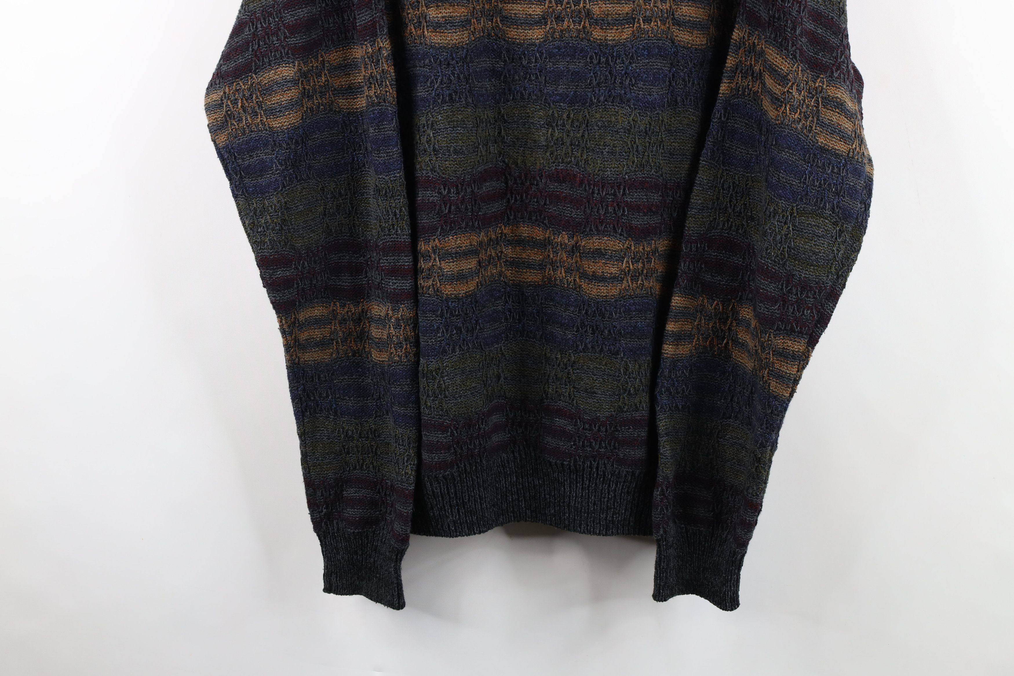 Vintage Vintage 90s Streetwear Cable Knit Crewneck Sweater USA Size US XL / EU 56 / 4 - 3 Thumbnail
