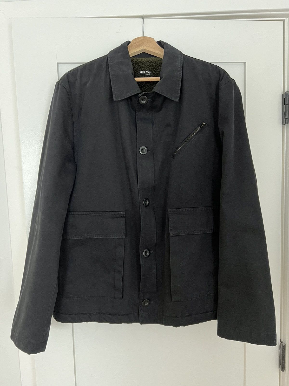 Miu Miu Rare Miu Miu 2002 Men's Fleece Lined Field Jacket | Grailed