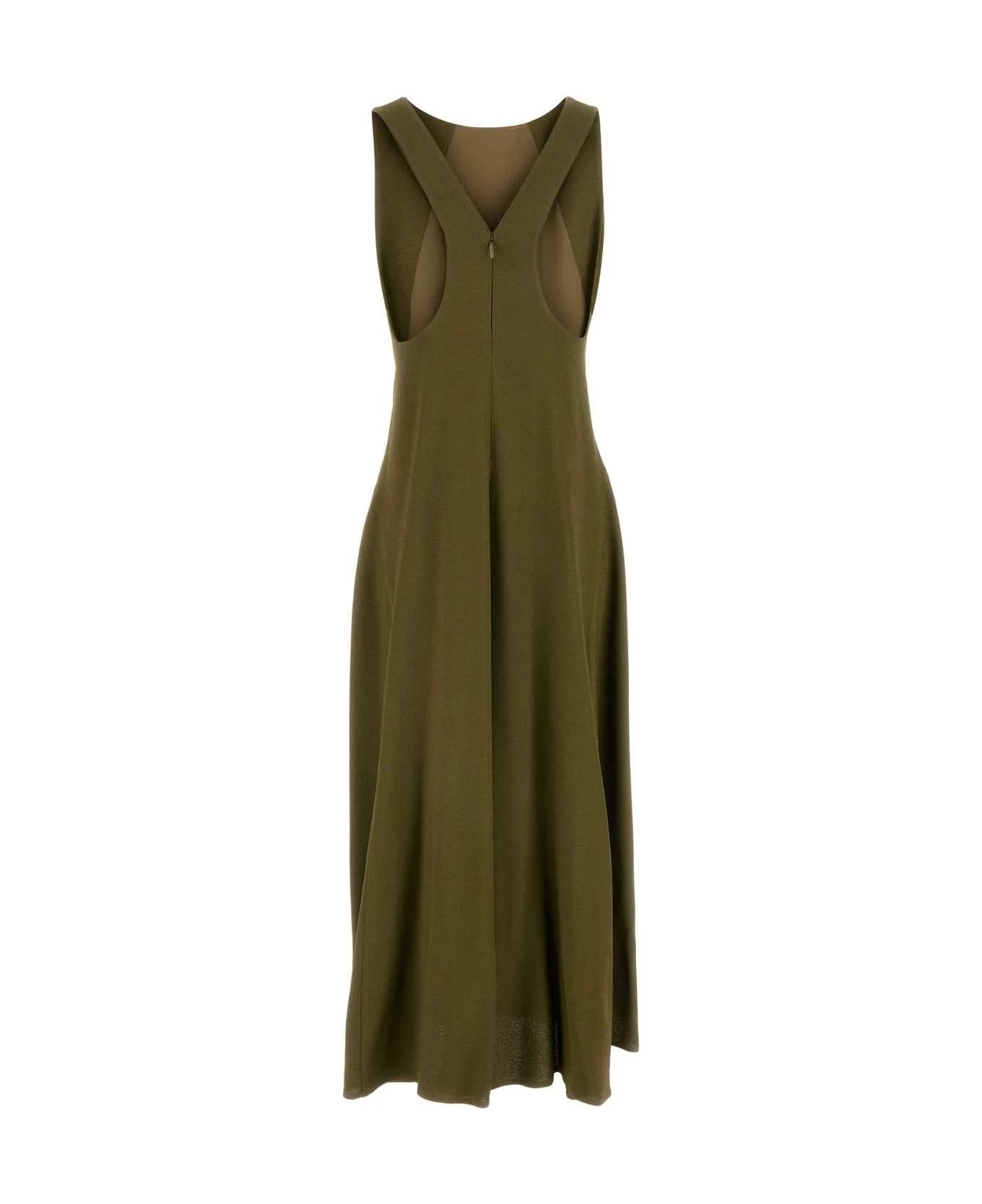 Fendi o1s1wg110326 Dress in Olive Green Size XL / US 12-14 / IT 48-50 - 2 Thumbnail