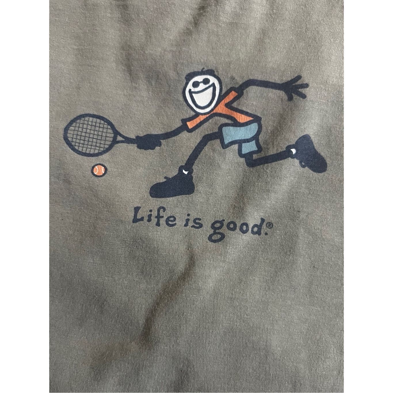 Life is Good Life is Good Tenis T shirt Shirt XL Size US XL / EU 56 / 4 - 2 Thumbnail