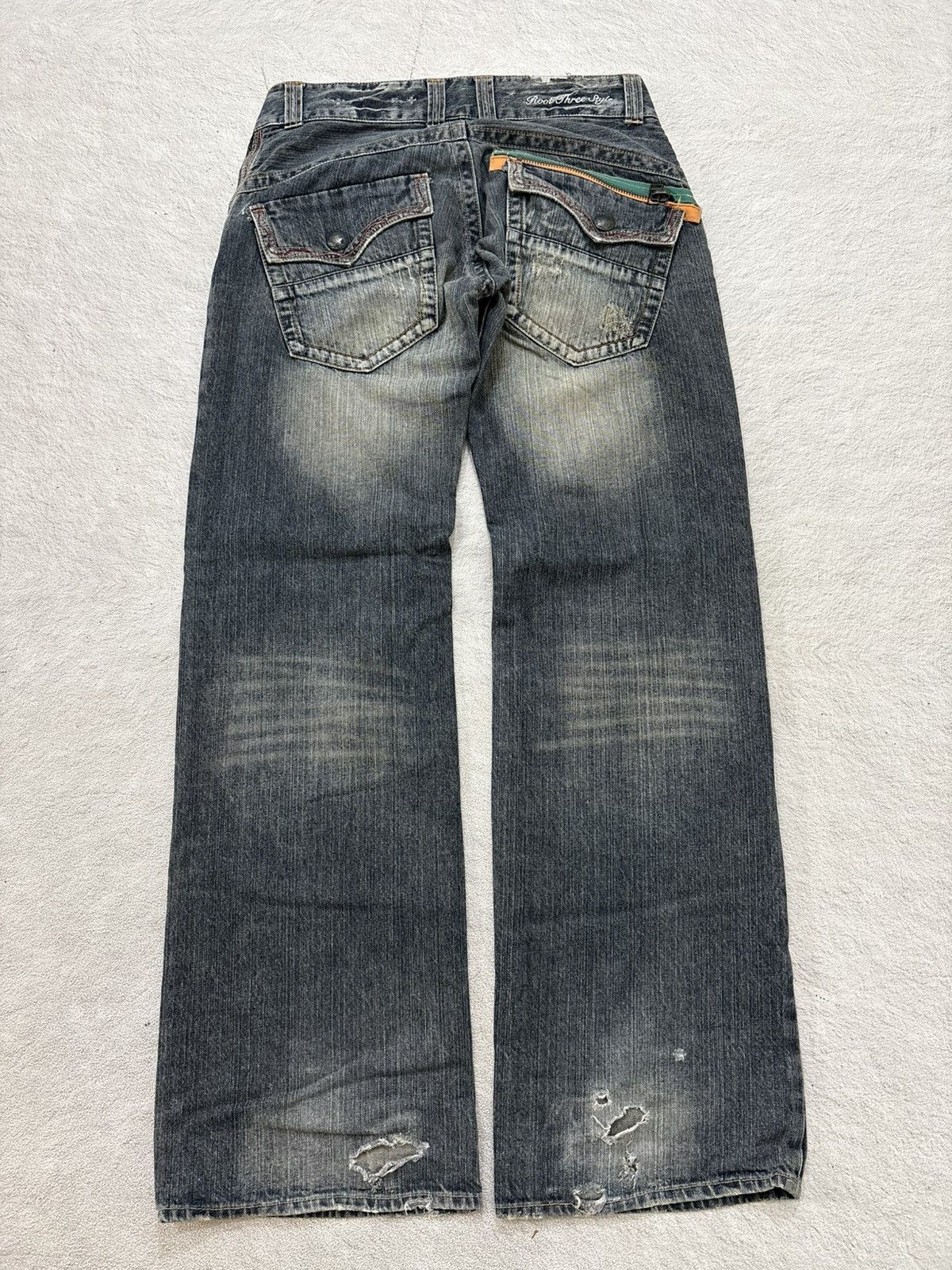 Kapital 2000s Rootthree destroy wash denim kapital style Size US 30 / EU 46 - 6 Thumbnail