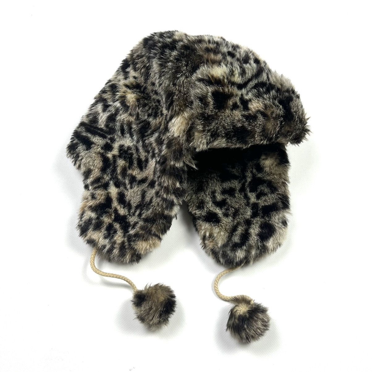 Hysteric Glamour Y2K Panther Faux Fur Ushanka Vintage Fuzzy Warm Trapper Hat Size ONE SIZE - 2 Thumbnail