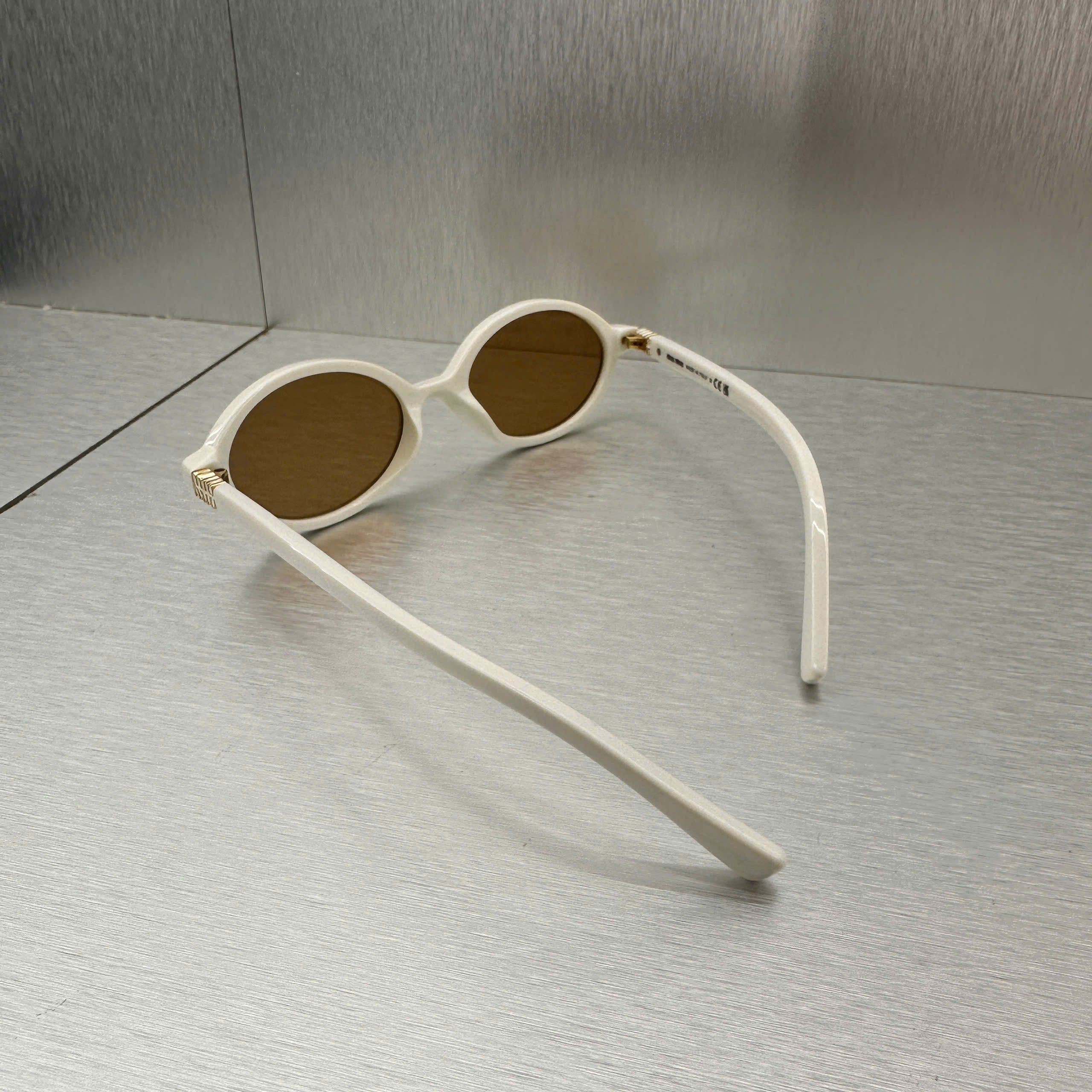 Miu Miu MIU MIU MU 04ZS 14240D Eyewear WHITE Size ONE SIZE - 5 Thumbnail