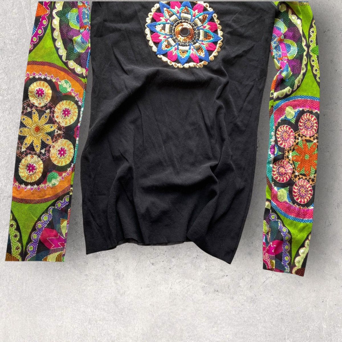 Hysteric Glamour 00s Jean Paul Gaultier Style Long Sleeve T Shirt Tee Y2K Size M / US 6-8 / IT 42-44 - 4 Thumbnail