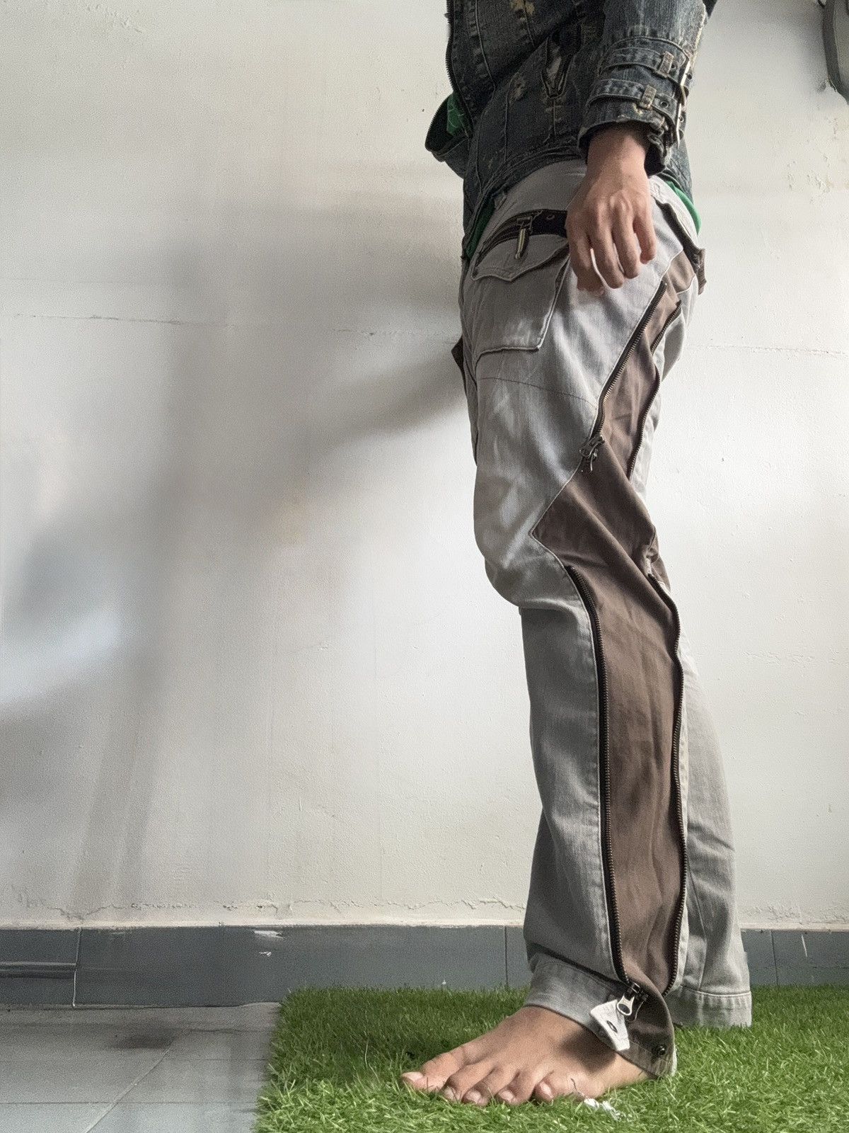 If Six Was Nine ppfm zipper bondage punk vkei lgb style pants Size US 34 / EU 50 - 3 Thumbnail